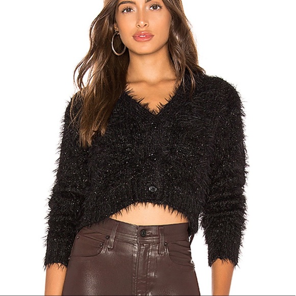 Line & Dot Sweaters - Revolve | Line & Dot | Fuzzy Crop Cardigan